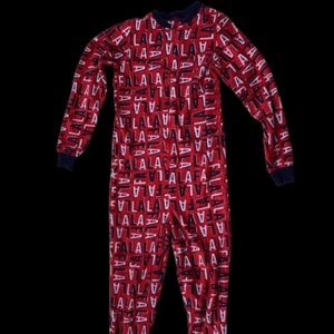 Boys Christmas “fa la la la” pyjamas with zipper soft